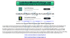 Desktop Screenshot of leaderboardbannerexchange.com