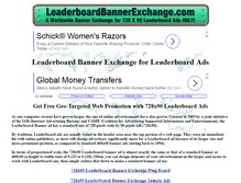 Tablet Screenshot of leaderboardbannerexchange.com